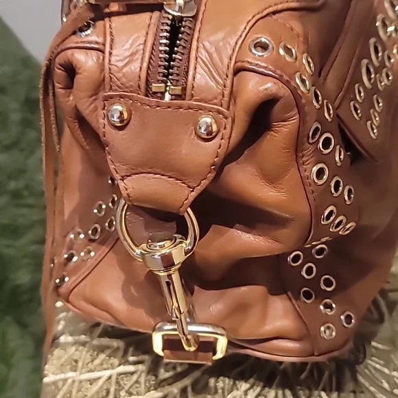 Rebecca Minkoff Morning After Bag Studded Camel Leather - Picture 4 of 12